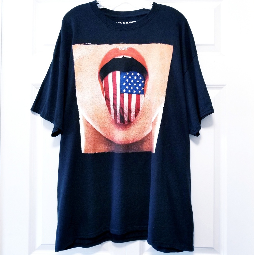 Tony Hawk American Flag / American Tongue Shirt